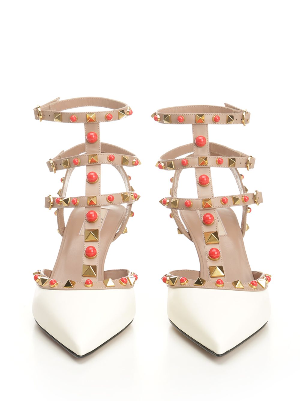 Valentino Garavani Rockstud Sandals - White | ff47cbfc057af6c90753dd1aa75060ee42946690