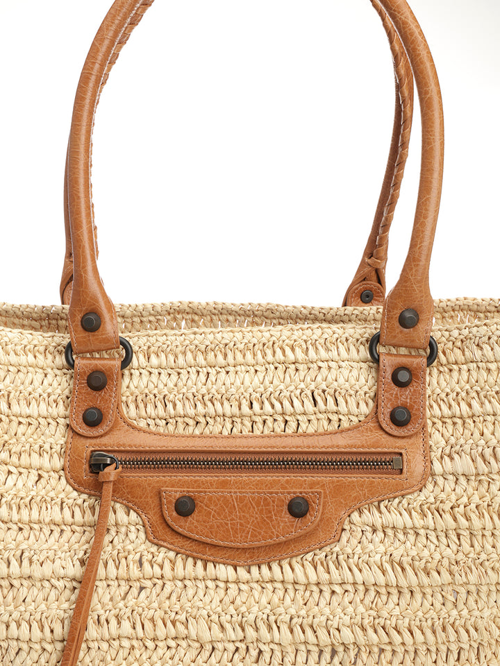 Balenciaga Le City Shoulder Bags - Beige | 357209a8e614ff5c59397ca2a05922da405b9419