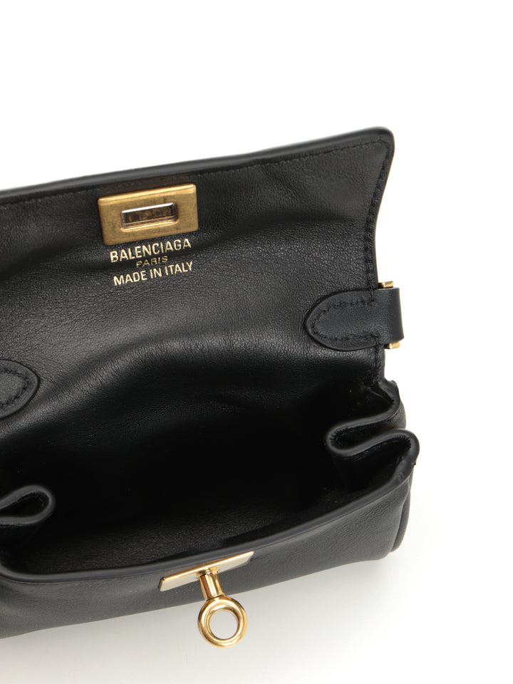 Balenciaga Charm Rodeo Shoulder Bags - Black | 8aa591e445c99b27c6acdb45a91a622d78a429f0