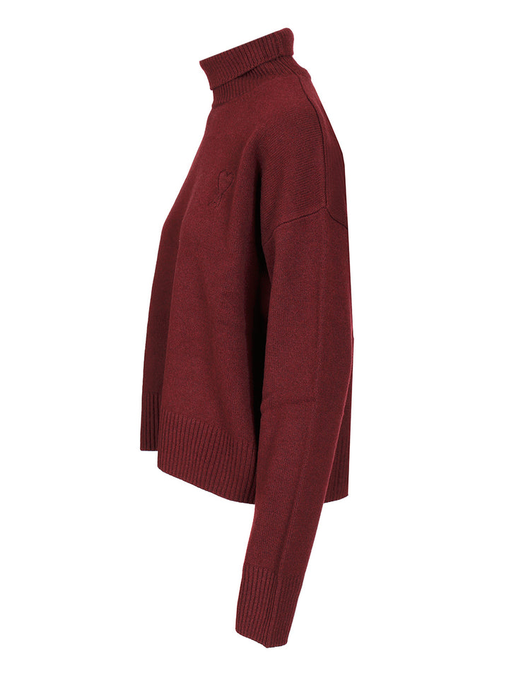 Ami Turtleneck Sweater Knitwear - Black | bf83121294106ac092e6bc9e3baae87fa3e3b8d7