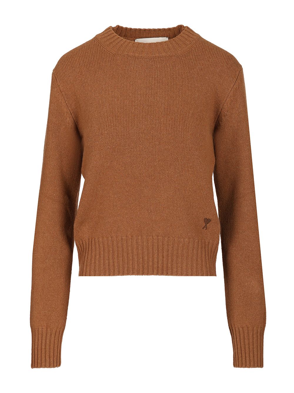 Ami Wool And Cashmere Sweater Knitwear - Brown | 13ca569ecf7d983f015ac884cd08a8b044773564