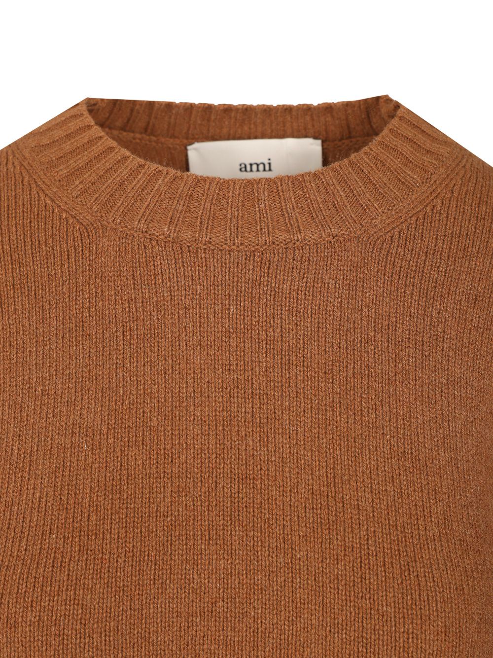 Ami Wool And Cashmere Sweater Knitwear - Brown | 409407799e3ac5da2b7278f88d5904b3e38d6665