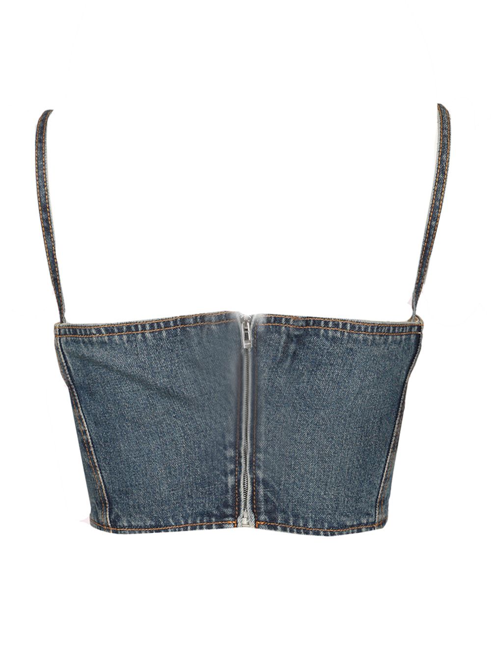AlaÏA Bandeau Bustier Tops - Blue | 4cdf2c2bf7c7506a3131f96ff98afec999361ce9