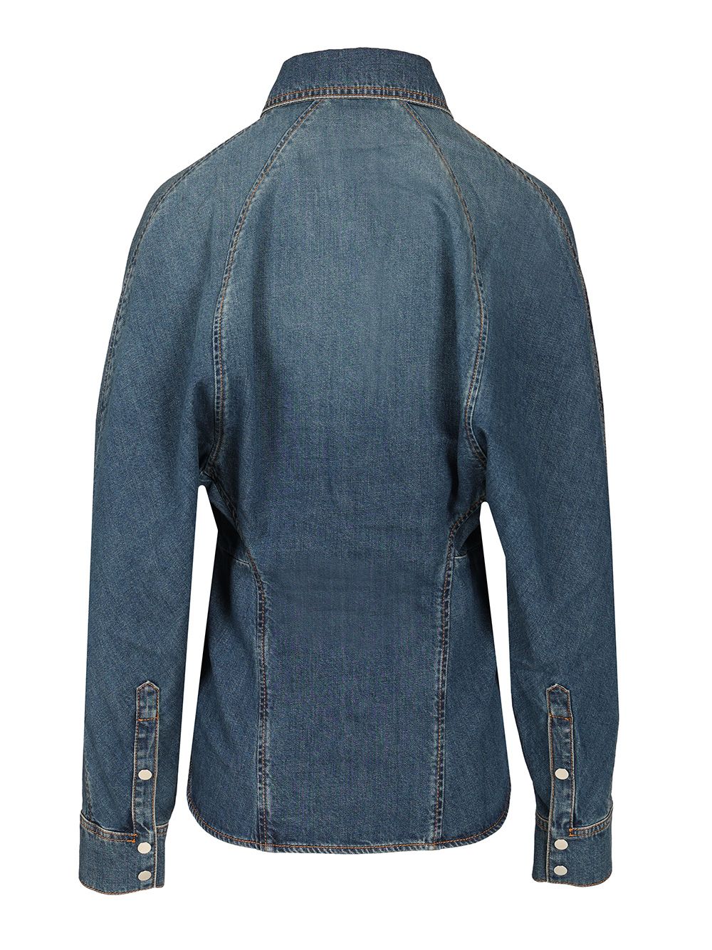 AlaÏA Rounded Shirt Casual - Blue | c2ef14f63828d98c609311589c0ddc53590e22fa