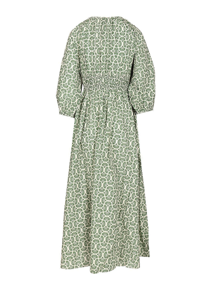 Matteau Shirred Dress Dresses - Green | a264bbb89b248ebd7ba74f8726b480765a601484