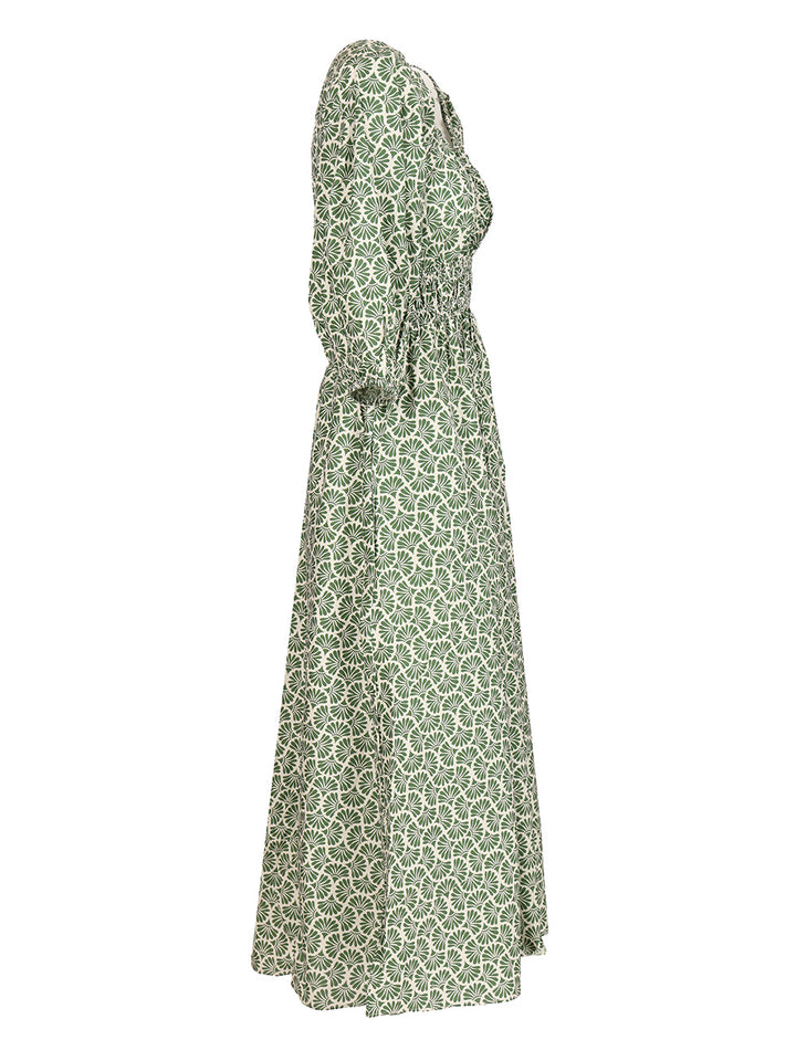 Matteau Shirred Dress Dresses - Green | d550a33f7b5fb524801e2af75b155c653f3c7e84