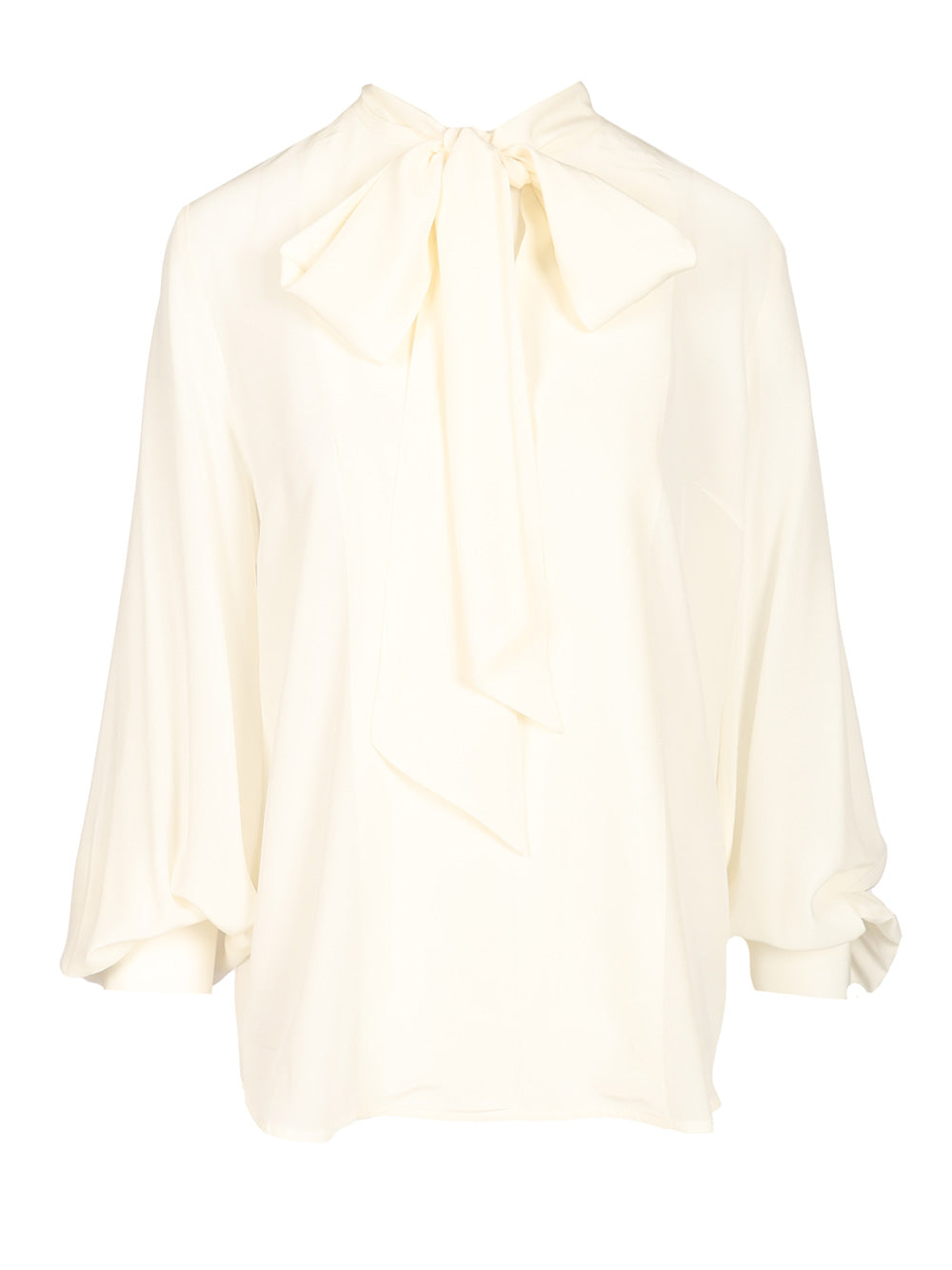 P.A.R.O.S.H. Silk Blouse Shirts - White | 233471a30ba7d495af14e81894f2255ae066110b