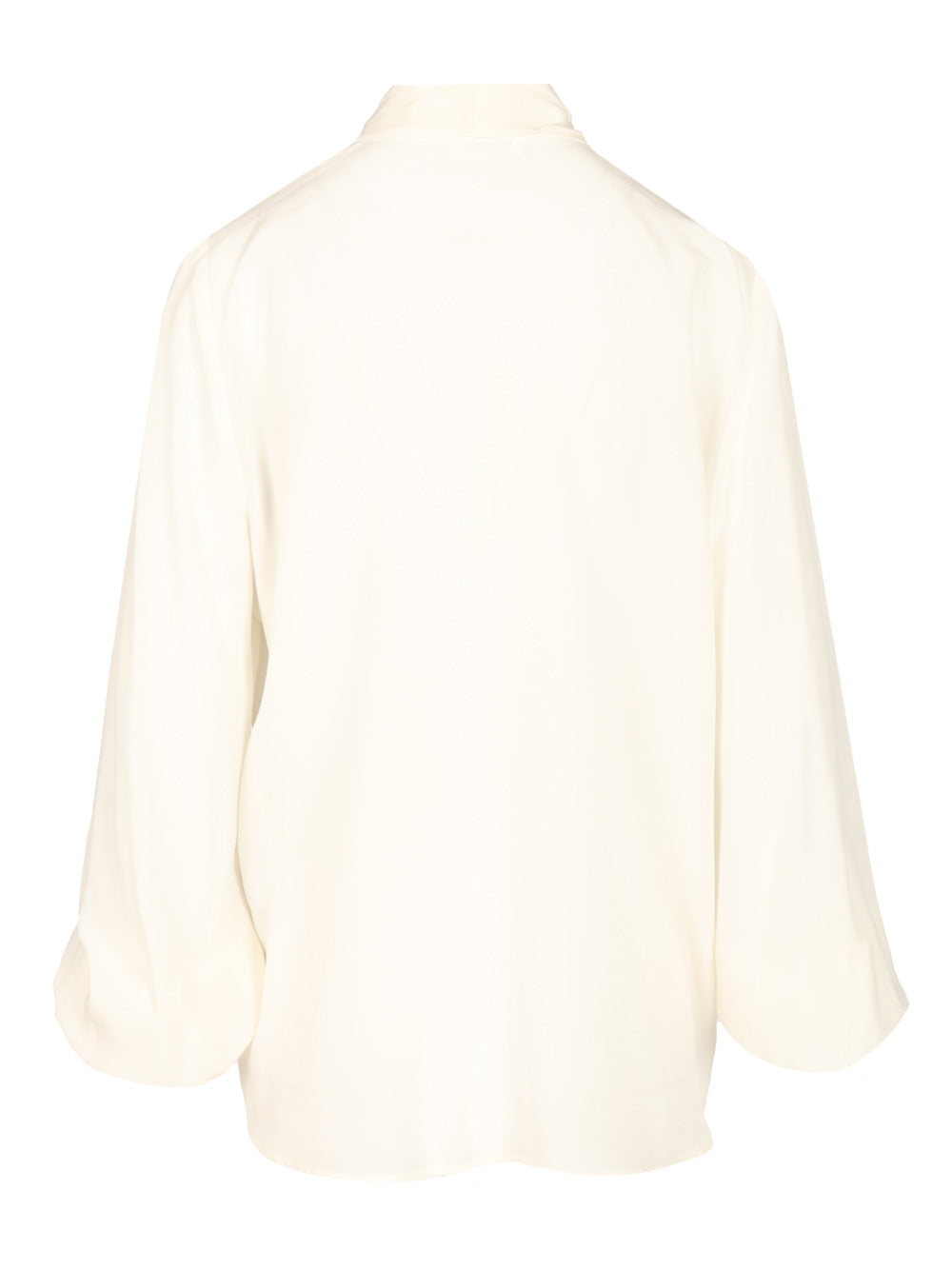 P.A.R.O.S.H. Silk Blouse Shirts - White | 670fc3a18da2ecaea931090cf32ca4caa24d50e0