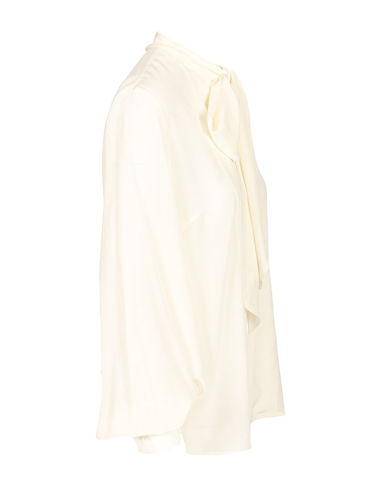 P.A.R.O.S.H. Silk Blouse Shirts - White | 5ef44afa7fcbd4b3673f7a7d3230fa39cca09f98
