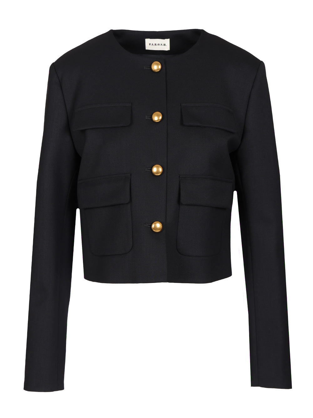 P.A.R.O.S.H. Gabardine Jacket Jackets - Blue | a14c97fe76bd53f37c3514ec5e22cb406bb7ca27