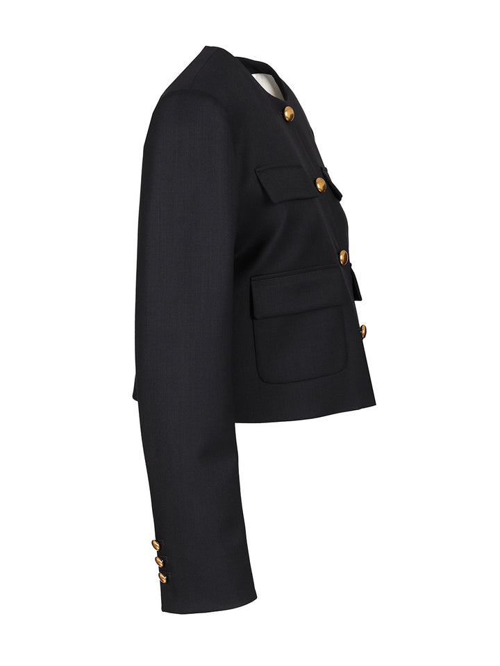 P.A.R.O.S.H. Gabardine Jacket Jackets - Blue | 95b283d2e29289dcfc99640699dfeb26400ec42a