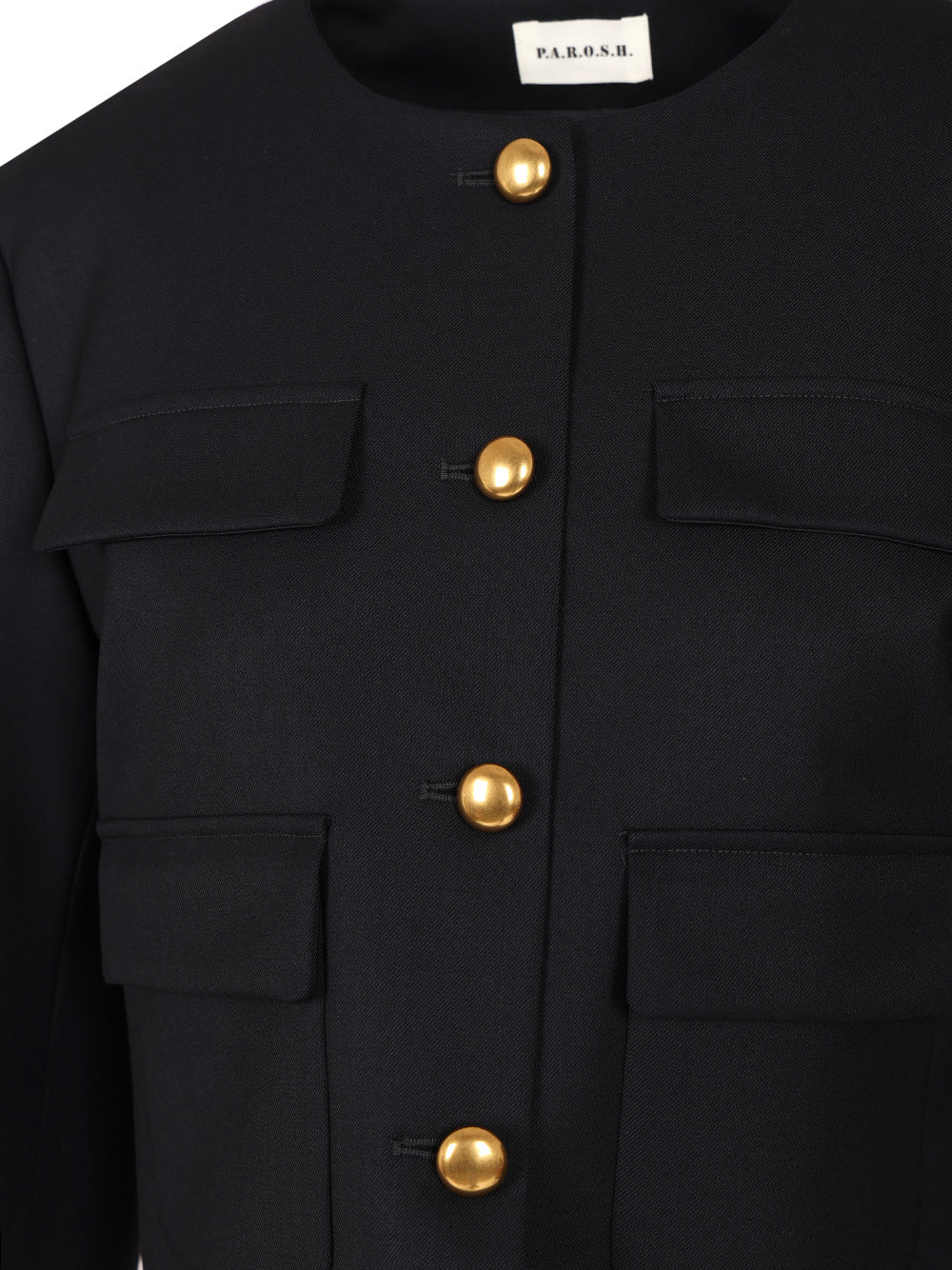 P.A.R.O.S.H. Gabardine Jacket Jackets - Blue | 9ac56b764cbd07cdd5382c64834219f7fd9b9c27