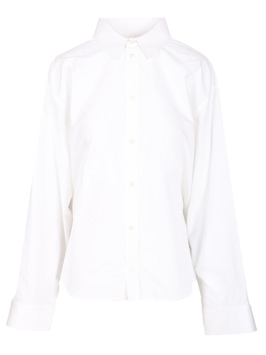 Semi-Fitted Shirt Shirts White