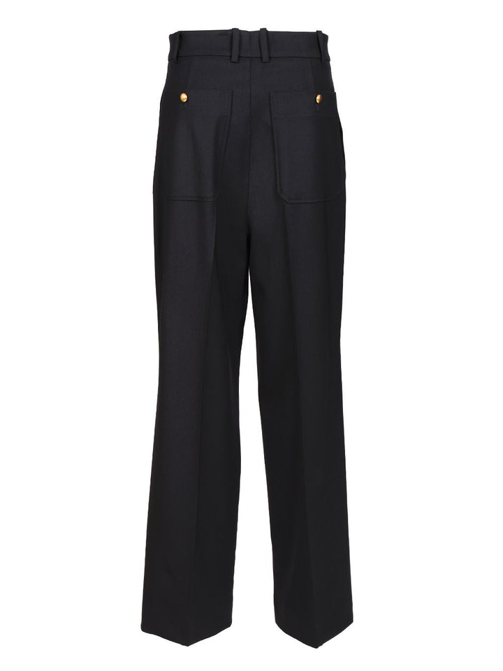 P.A.R.O.S.H. Wide-Leg Trousers - Blue | 053e824c81d03169f6b8b8e48c3782e848460d97