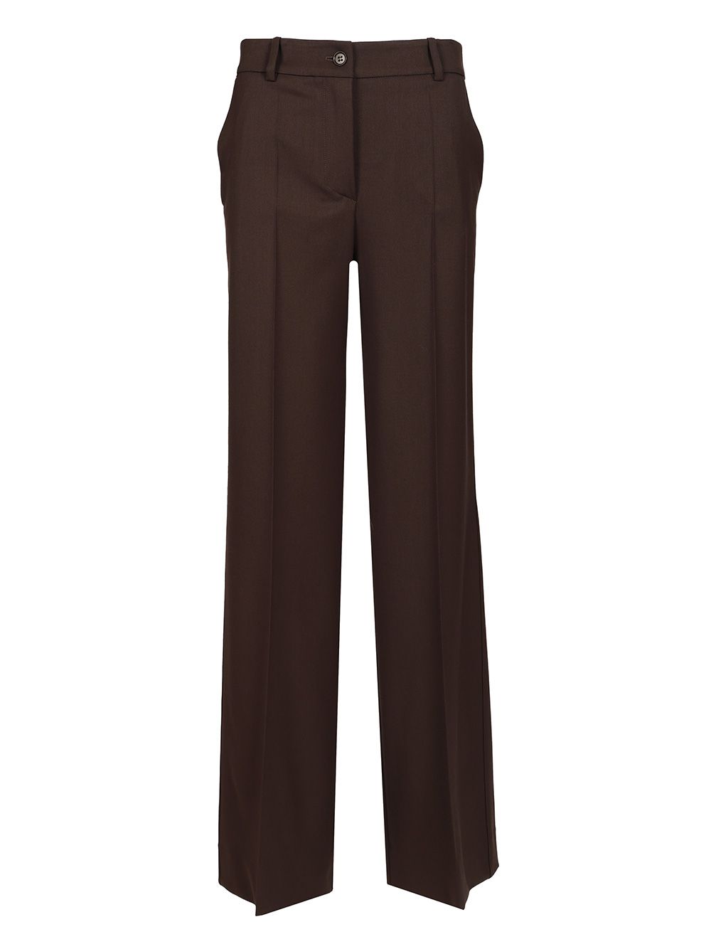 P.A.R.O.S.H. Palazzo Trousers - Brown | 9b37dc9aeb892fb1e6b4751b681afc14f0590567