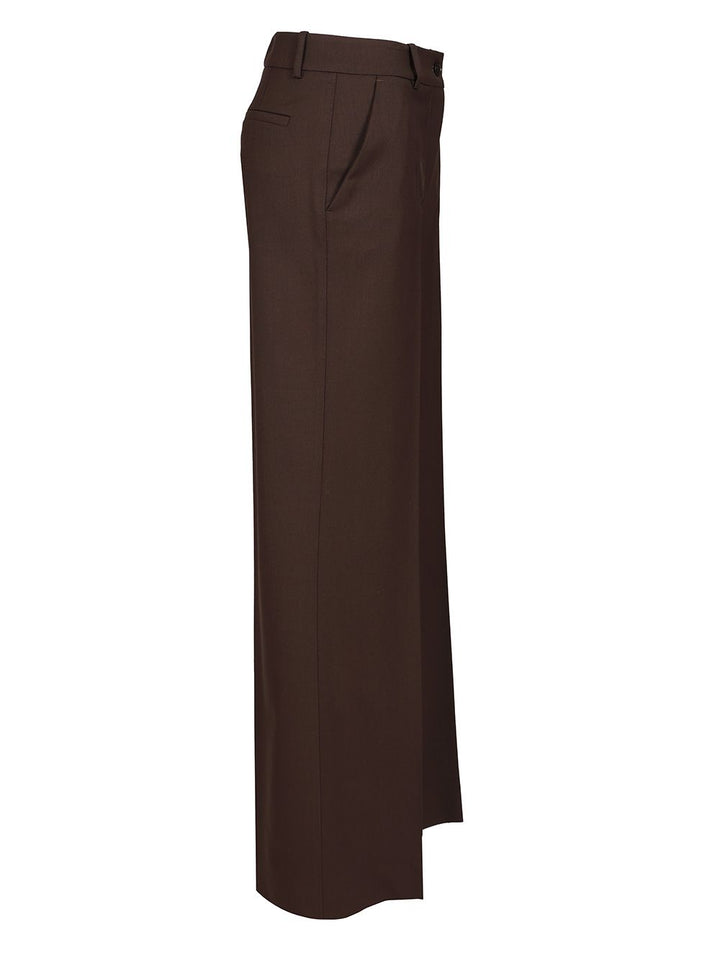 P.A.R.O.S.H. Palazzo Trousers - Brown | ff0d620430b0298a632378f425d1e704163d0c19