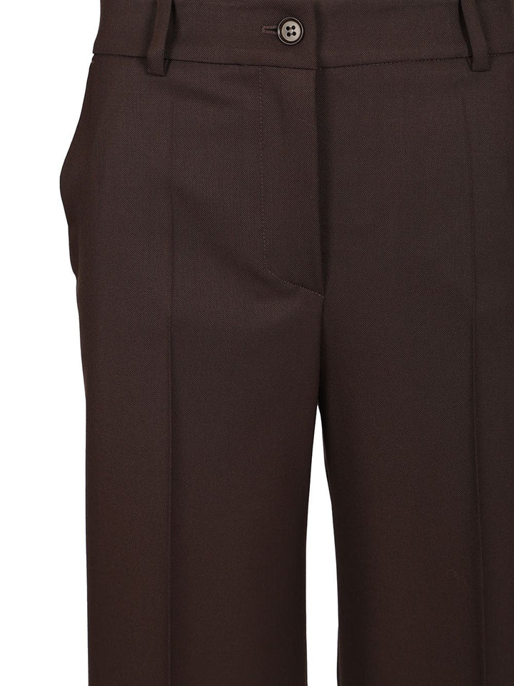 P.A.R.O.S.H. Palazzo Trousers - Brown | 345f7efeb9f9ad050fa810be663e9931381c2aad