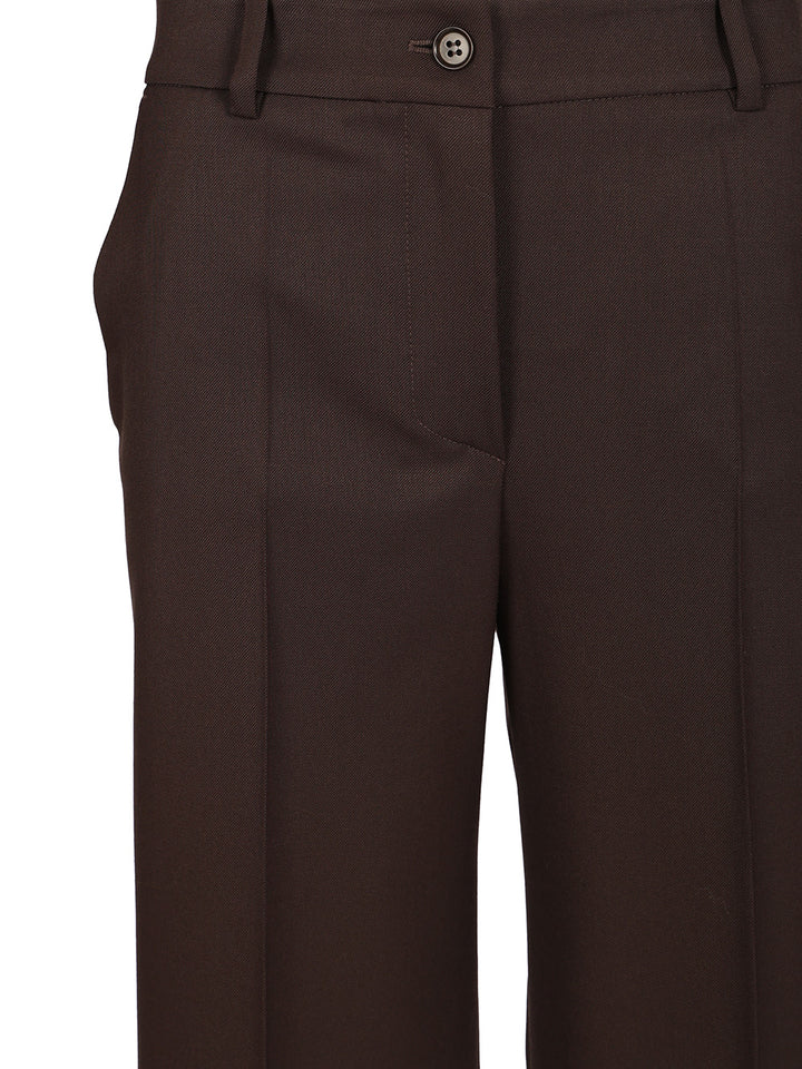 P.A.R.O.S.H. Palazzo Trousers - Brown | a3a7adcb029179a0c7526524424690be278eeefe