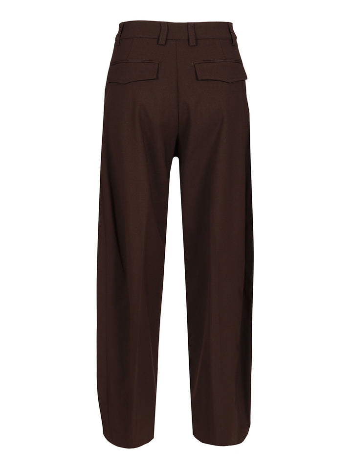 Thelatest Billie Trousers - Brown | 6bc58d7284f12ad370f2a0af071331118add1b15