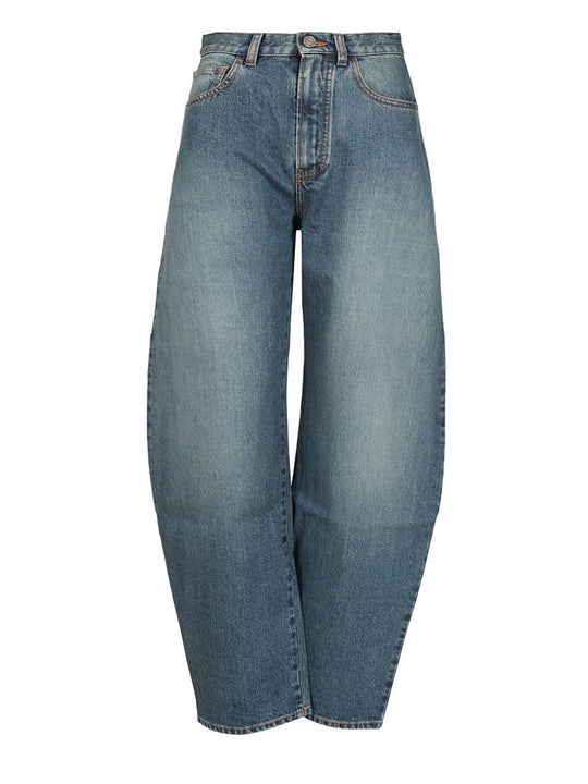 Rounded Jeans Blue