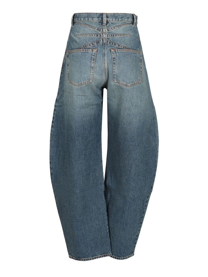 AlaÏA Rounded Jeans - Blue | 8cb2771a65d9672ec7e2c3031c0cd180fe252b41
