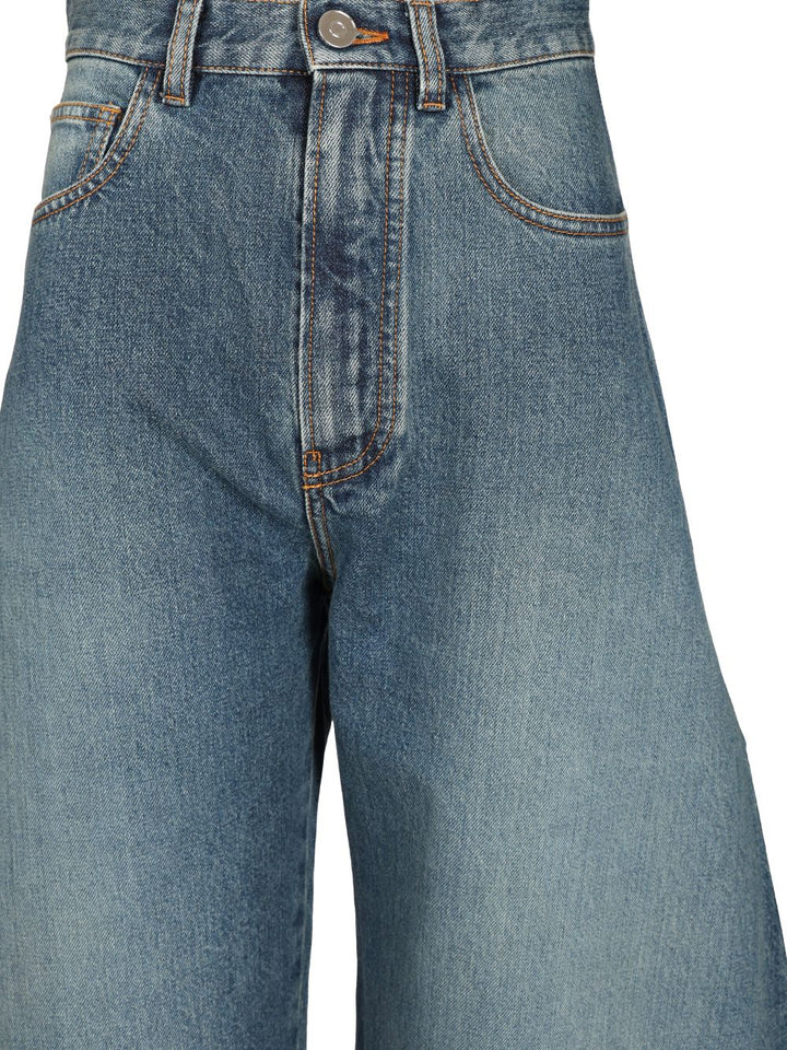 AlaÏA Rounded Jeans - Blue | ddd491ce4dc0302de414efda06d7b4d01b4dcddf