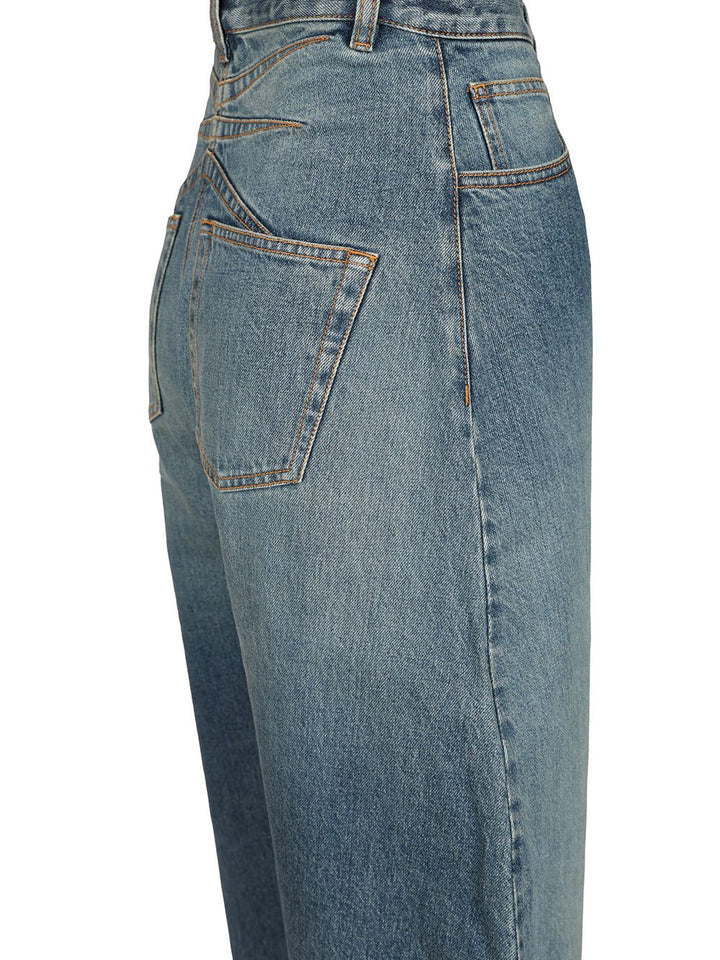 AlaÏA Rounded Jeans - Blue | 38415c10cd4172bd04f21d5116cd4a0fc05bfdf1