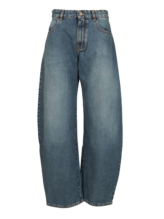 Rounded Jeans Blue