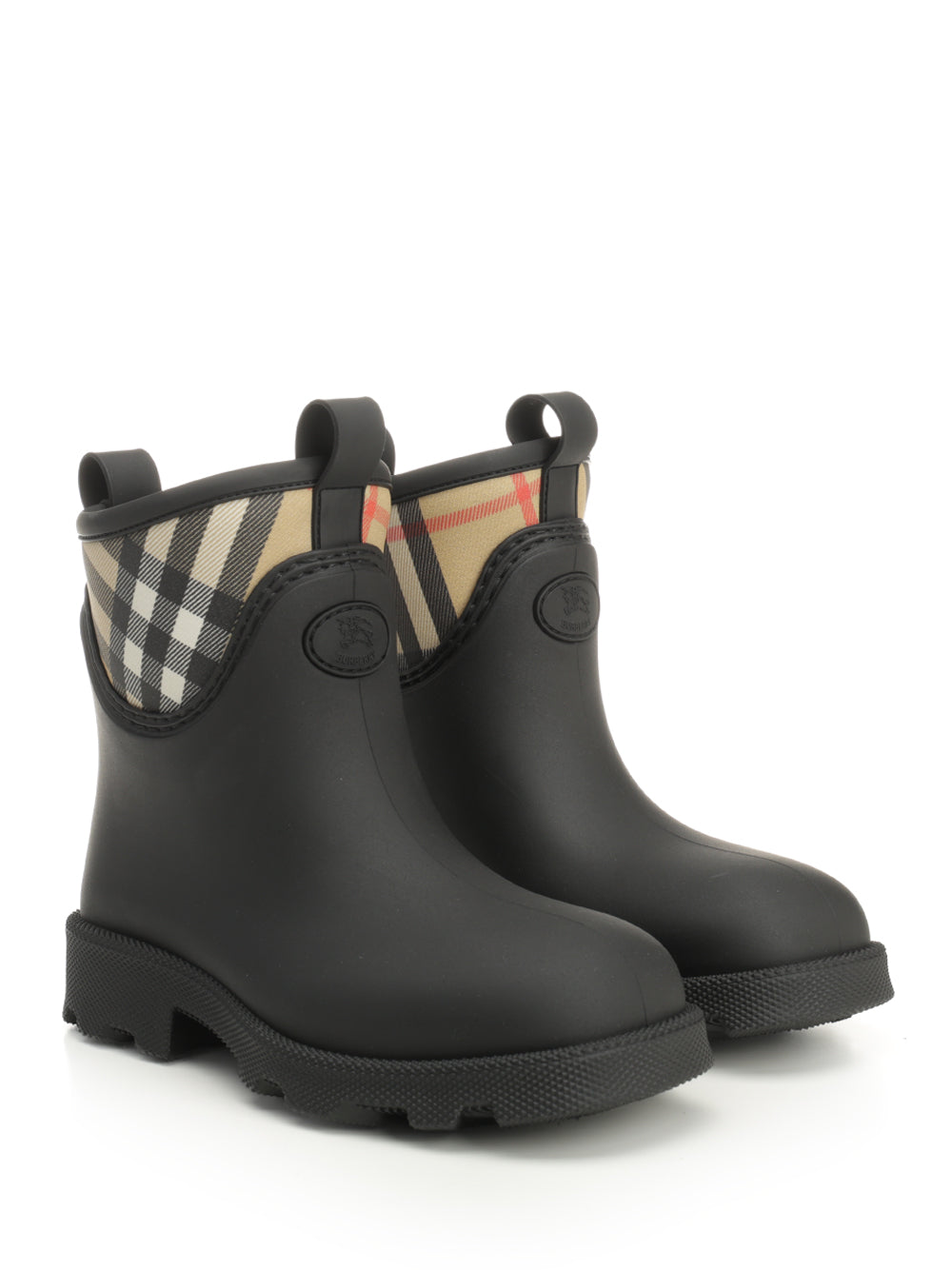 Burberry Marsh Stamp Rubber Ankle Boots - Black | 00943d278bfa00d099d793f9909c865d48b6d2d8
