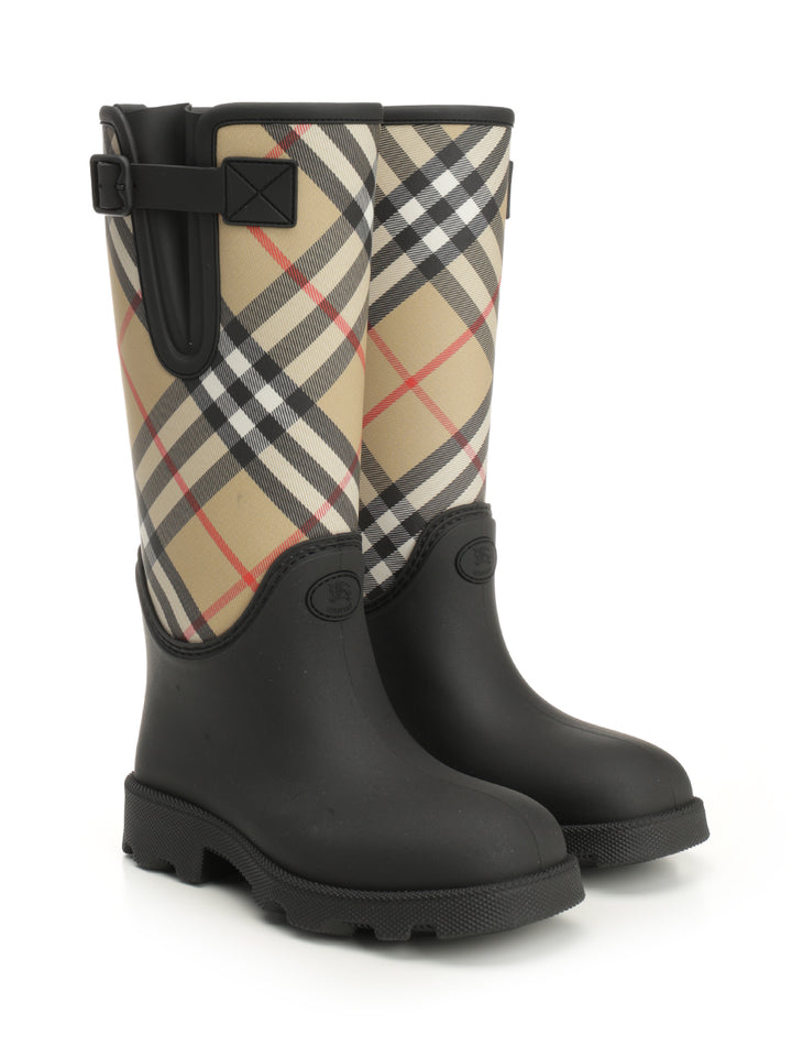 Burberry Marsh Stamp Boots - Black | 97662af907a3f7701298e1ff8db93b359b3e4d86