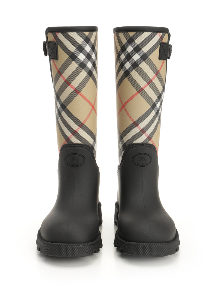 Burberry Marsh Stamp Boots - Black | 7313277db54b720e5788085baf1295d14de123ee