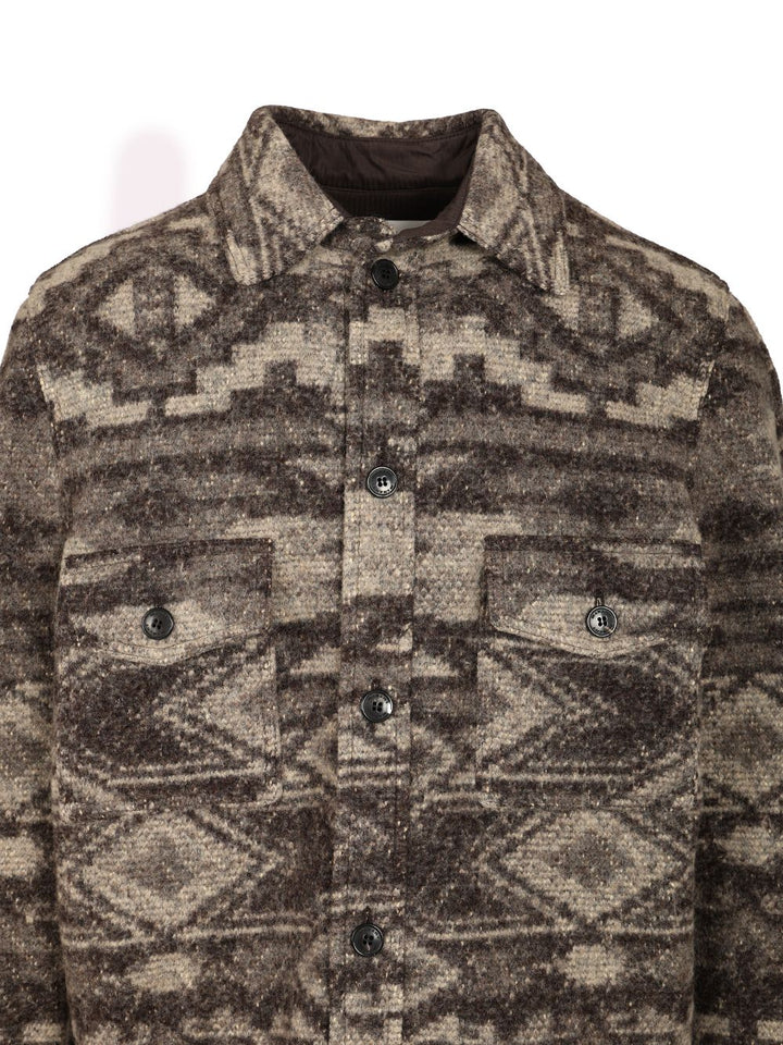 Marant Kervon Shirts - Brown | 9a5d560d7b11d3ab395509c0be3b4674e6ae4097