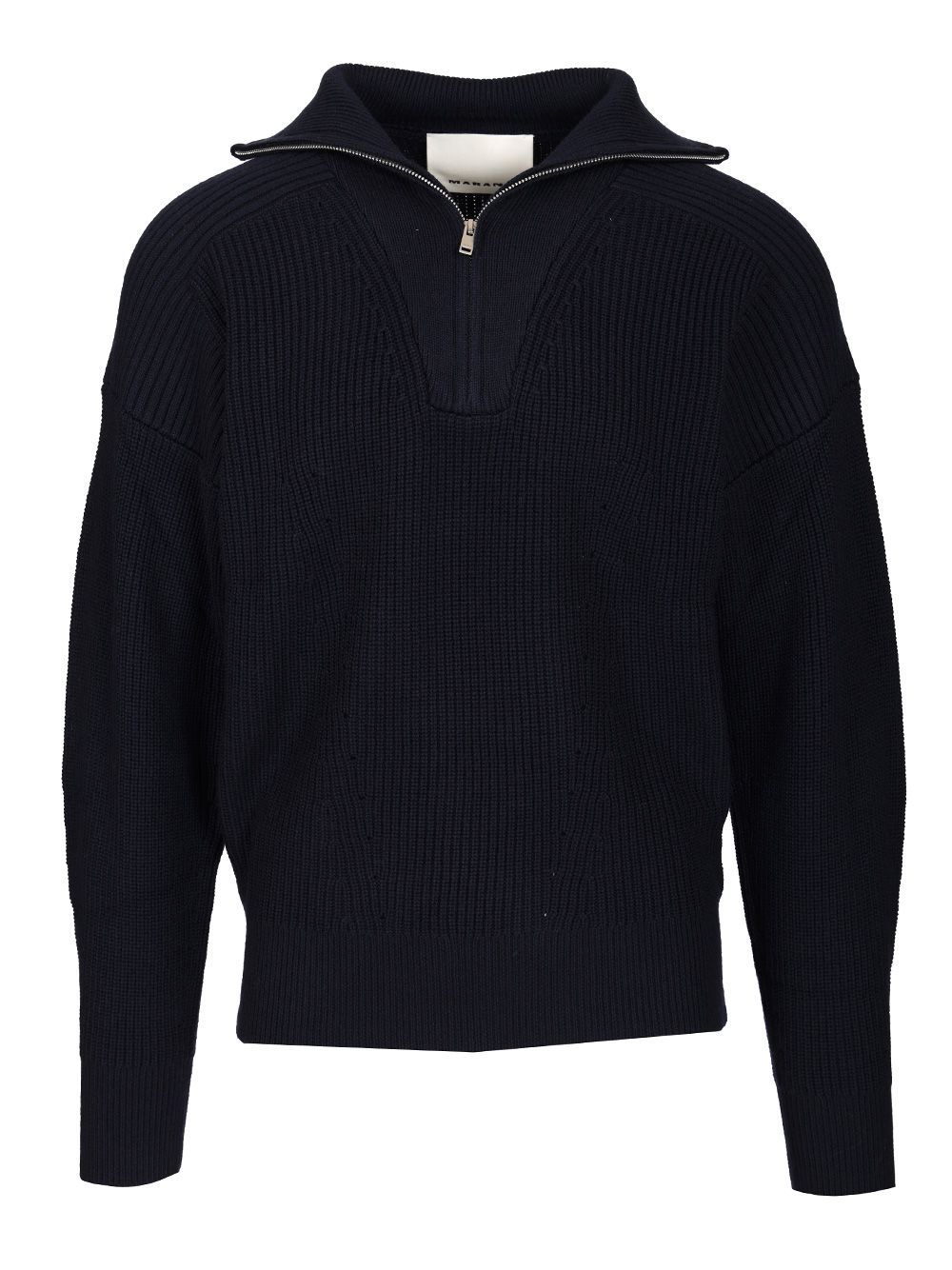 Marant Benny Zip-Up Turtleneck Sweater Polo shirt - Blue | ac3487d9a30752c945f2d6f0aed740ec9413fec5