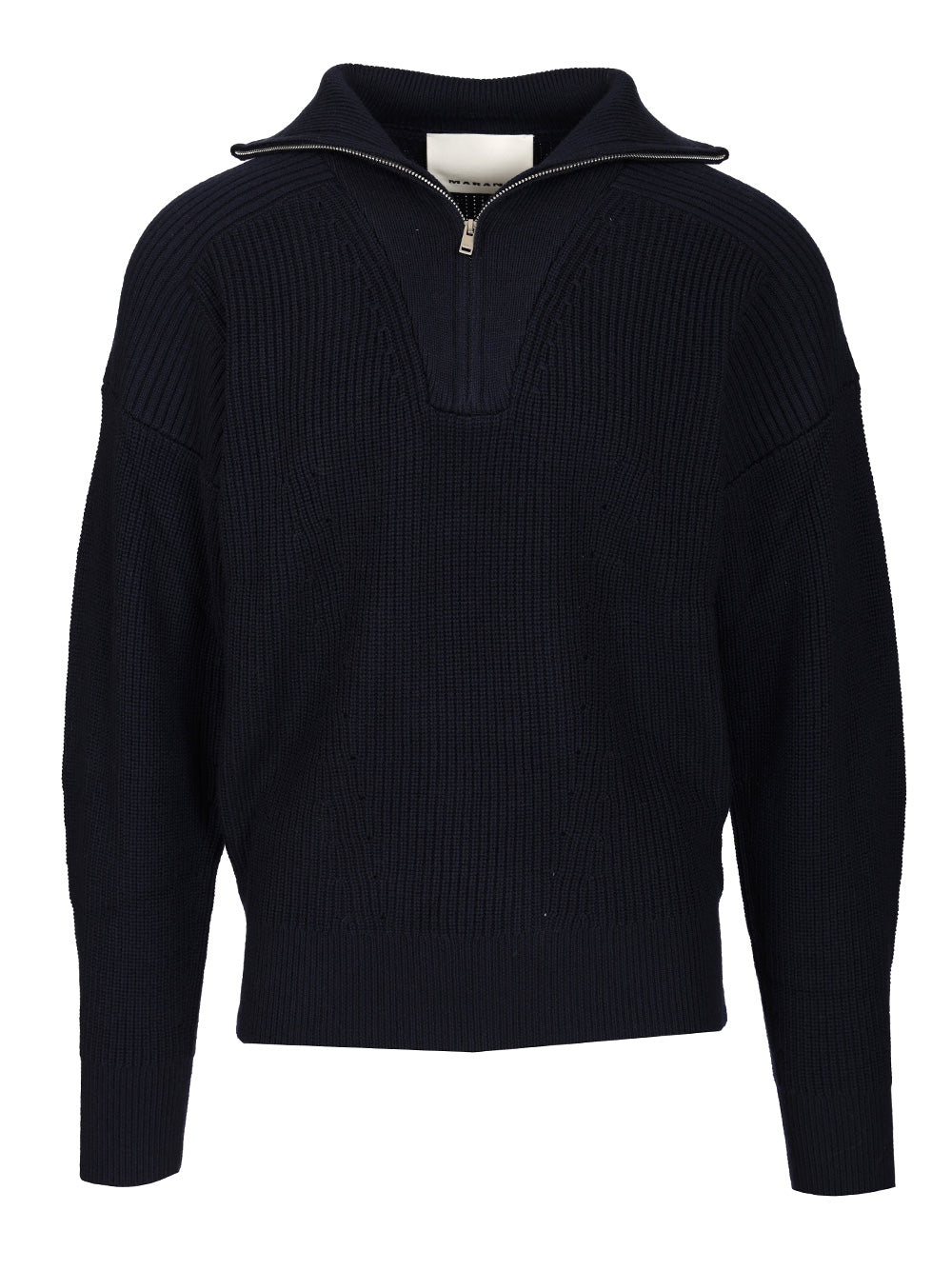 Marant Benny Zip-Up Turtleneck Sweater Polo shirt - Blue | cf9671be30d113f754d6d128bfddf50bb058bd6e