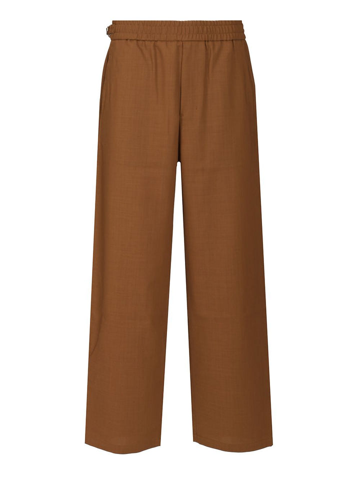 Ami Stretch Trousers - Brown | 04fa046cfdc0cdb272aa8e5a31b79a0afc3b9f41