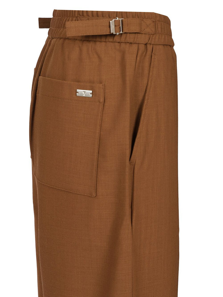 Ami Stretch Trousers - Brown | 8c2363cbce88715cfb69cc09ced3ec4f8b7ddc26