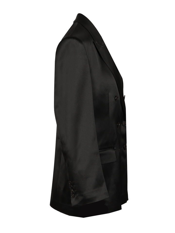 Filippa K Double-Breasted Blazer Jackets - Black | 03edd205368bc579307aaa1e1556fabe5e31057a