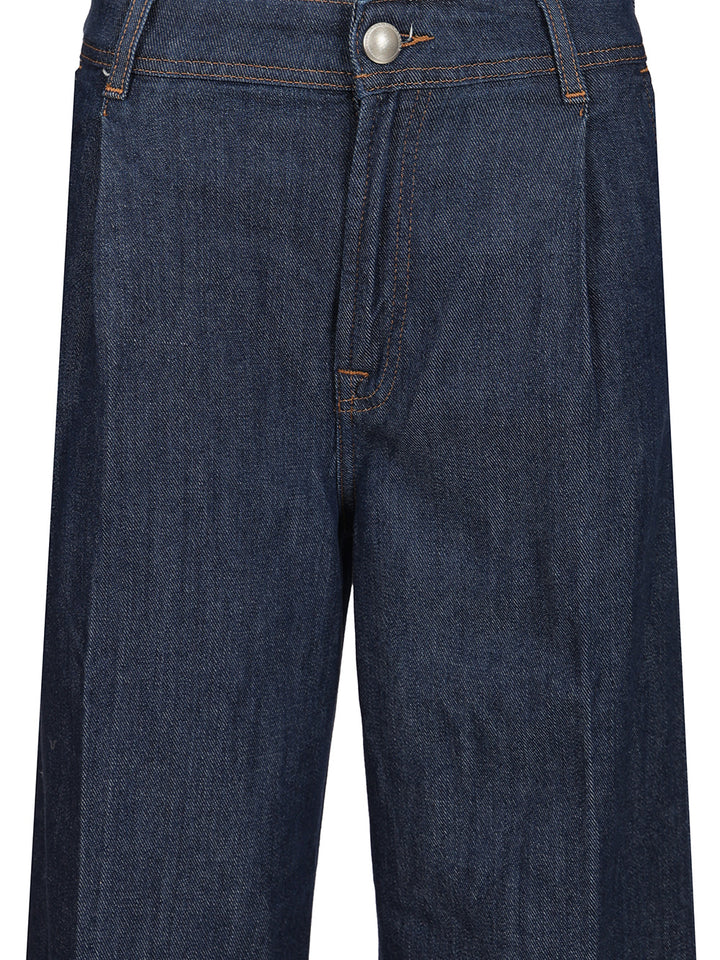 7 For All Mankind Pleated Trouser Jeans - Blue | 6fa7fbae2171f2016061466704f8b082bf4643c0