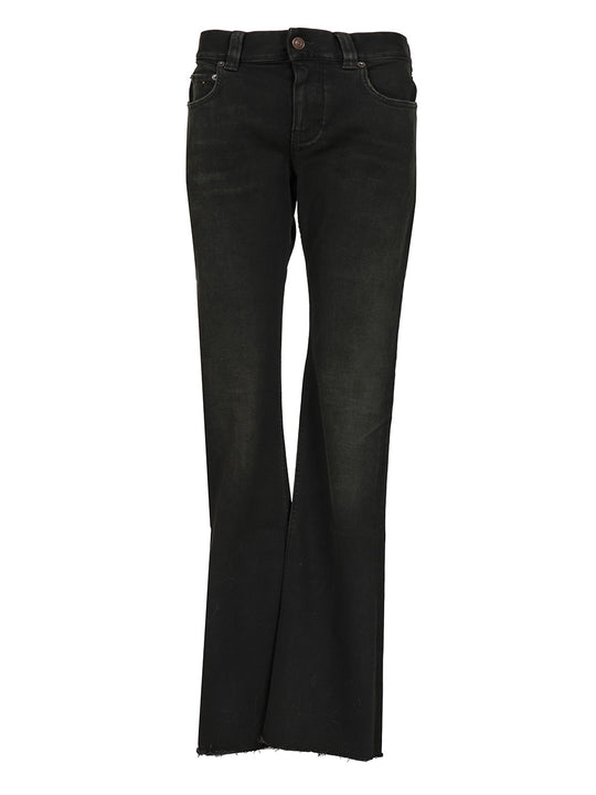 Slim Fit Bootcut Jeans Black