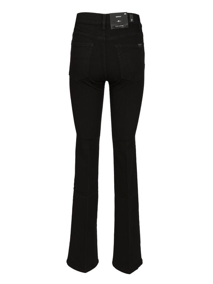 7 For All Mankind Bootcut Skinny Jeans - Black | c371390876f118e5275eb80fa0be669b3dab2d69