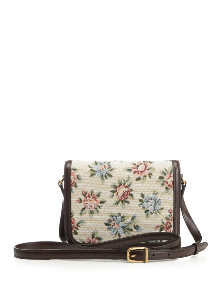 Valentino Garavani 9to5 Shoulder Bag In Jacquard Fabric With Papier Floral Shoulder Bags - Multicolor | df7c4a21c9bff77d58491726e7ab6507328a2037