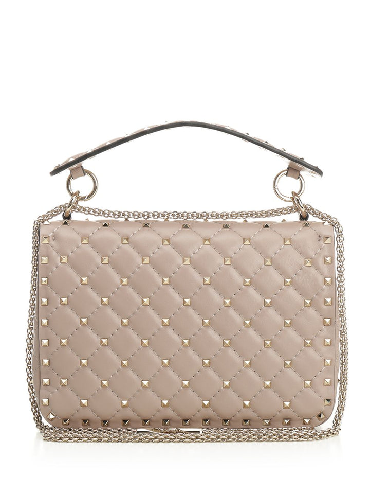 Valentino Garavani Rockstud Spike Shoulder Bags - Beige | c72b9e02f1d89cdbdfa8b6d79567d266300a5e96
