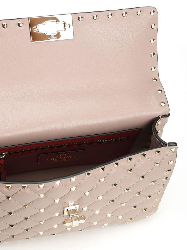Valentino Garavani Rockstud Spike Shoulder Bags - Beige | 0825a6212b9432c55941a21aad9975301a091324