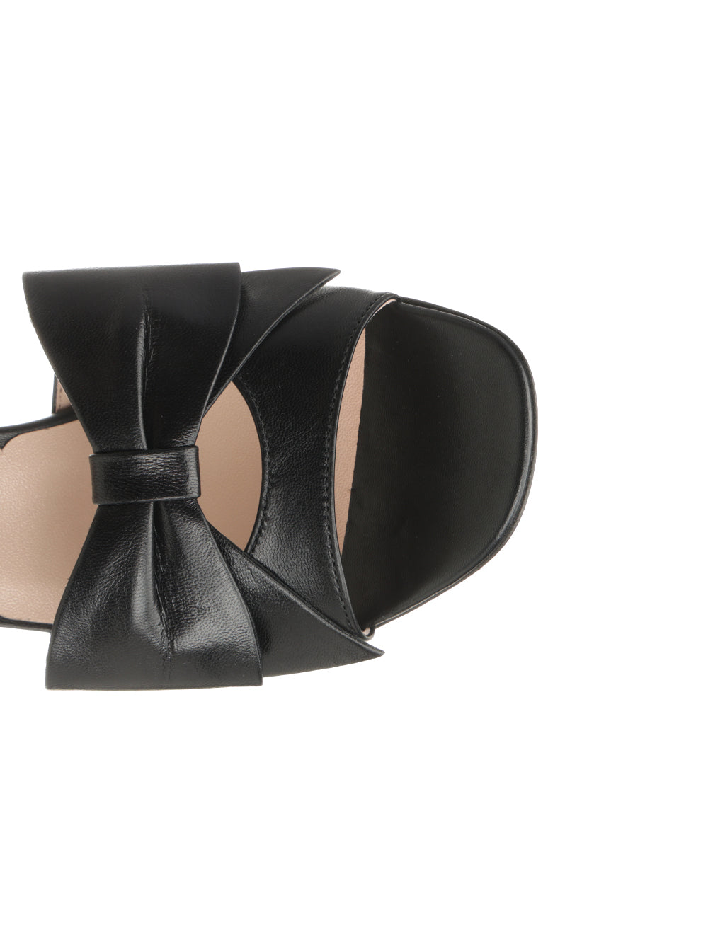 Valentino Garavani Bowow Kidskin Sandal Sandals - Black | d9a6e80608a03b6d5f74a98402f0e6748801d740