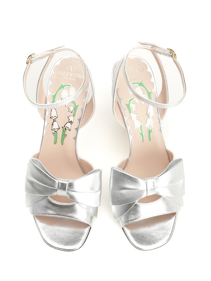 Valentino Garavani Bowow  Sandal Sandals - Silver | d231f5ecbc44483fba2f46650dbef1798639d9d1