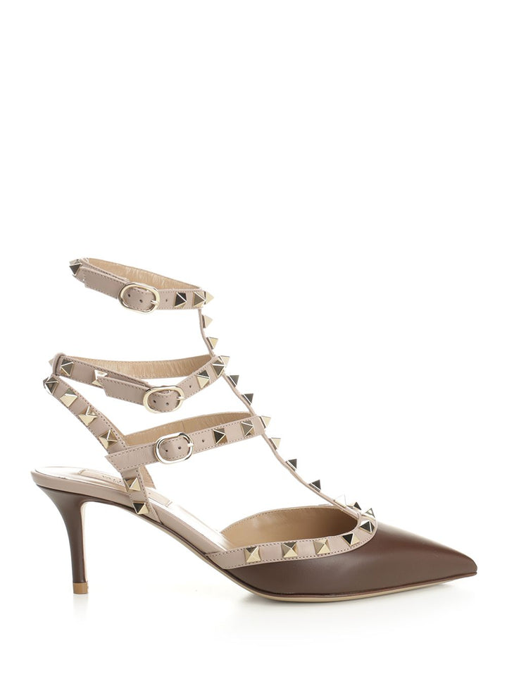 Valentino Garavani Rockstud Pumps - Brown | c5e204640db9e15cfc019efce3dbec805714876c