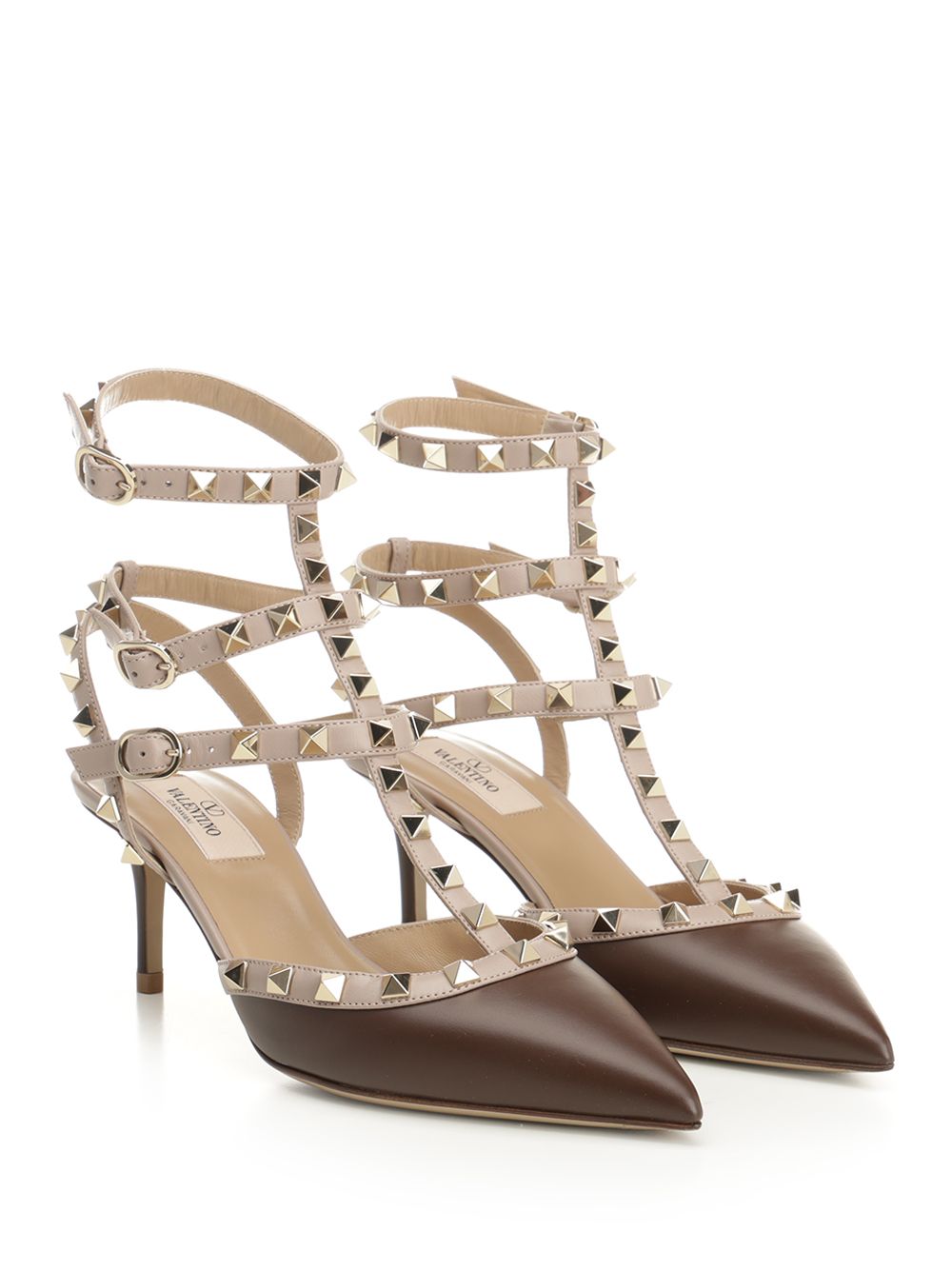 Valentino Garavani Rockstud Pumps - Brown | a82d9a6b66b27236773e501ba3354f61109d213d