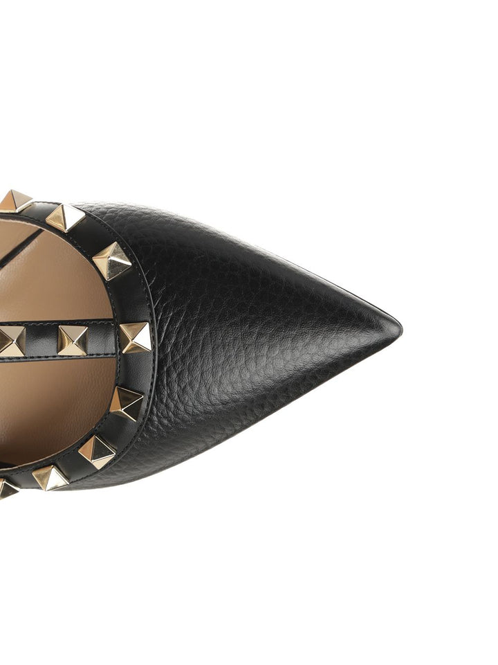 Valentino Garavani Rockstud  With Straps Pumps - Black | 9a70cd7e6119f6495eb2b029501c4abc35bb70e7