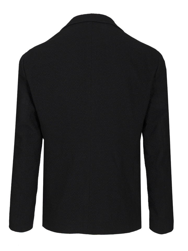 Giorgio Armani Single-Breasted Stretch Wool Jacket Jackets - Blue | 5cceef6ea119c306cde5906d593e622db08c192e