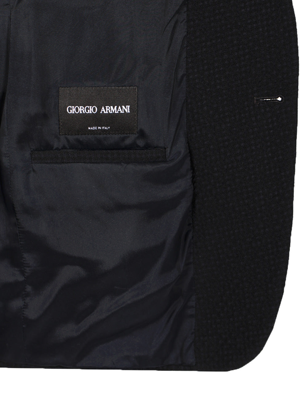 Giorgio Armani Single-Breasted Stretch Wool Jacket Jackets - Blue | 768545761fd255efd8cf2d7bda692953202e4e6c